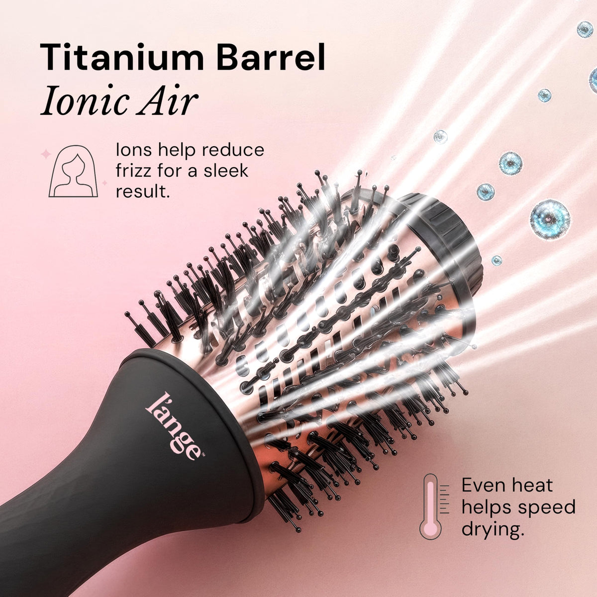 L'ANGE HAIR Le Volume 2-in-1 Titanium Blow Dryer Brush