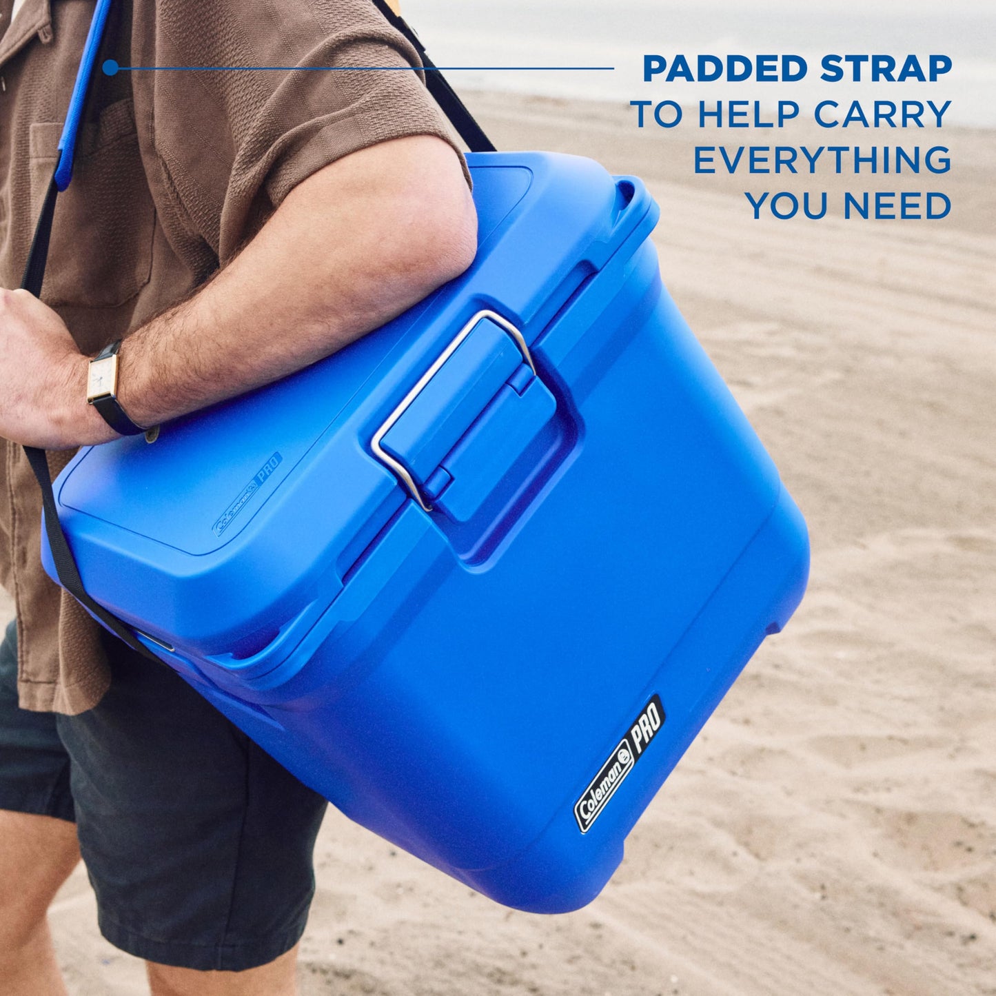 Coleman Pro Heavy-Duty 45qt Ultra-Light Premium Hard Cooler, Extra-Thick Insulation Keeps Ice up to 4 Days, 74-Can Capacity
