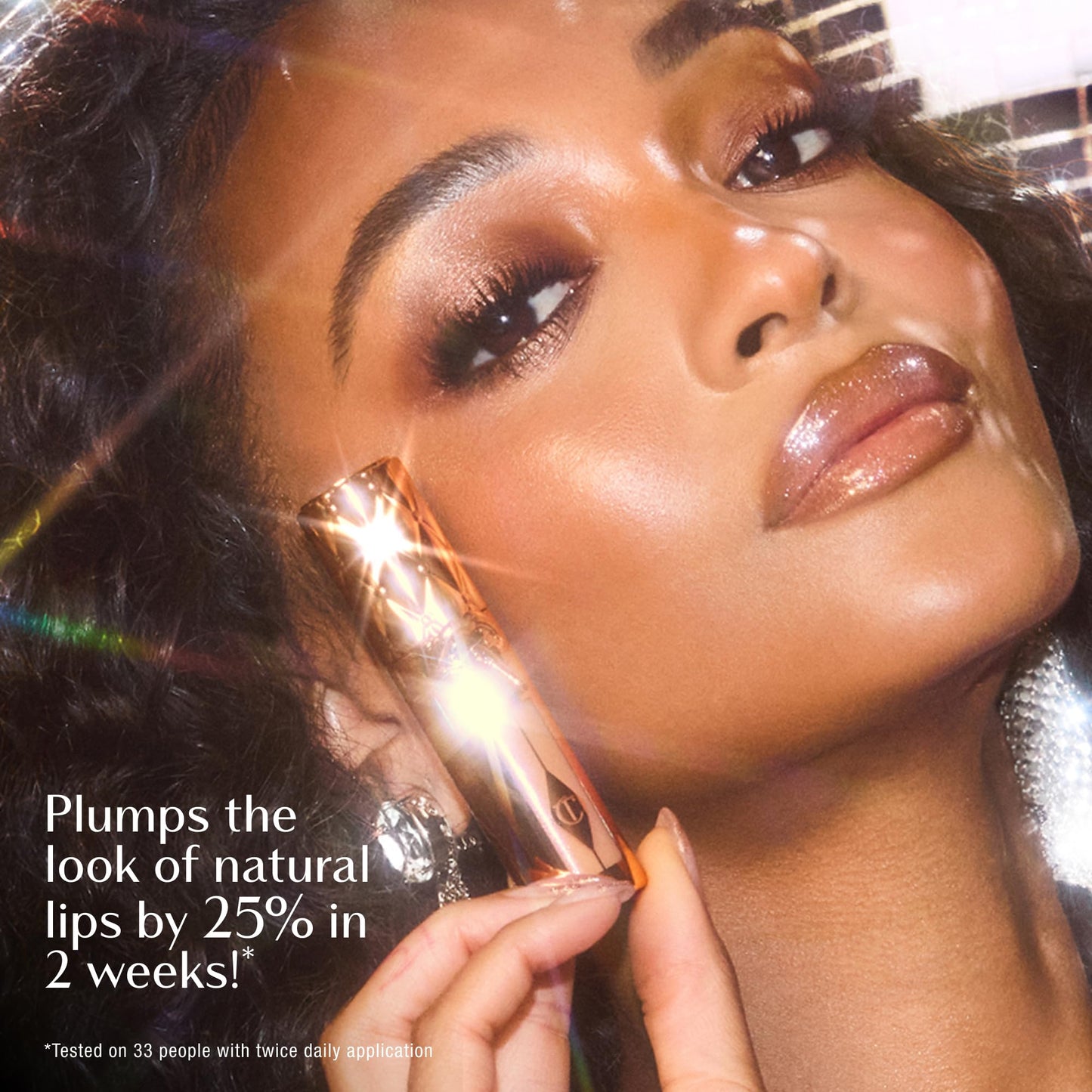 Charlotte Tilbury Big Lip Plumpgasm Lip Gloss - Gift Set Essential - Hydrating Plumper with Hyaluronic Acid & Heat + Ice Technology - Perfect for Pairing with Makeup Favorites