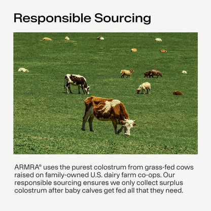 ARMRA Colostrum™ Powder | Blood Orange | Gut Health & Bloating | Skin & Hair | Immunity | Keto, Gluten & Fat-Free | 30 Servings