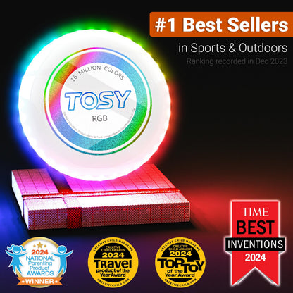 TOSY Flying Disc - 16 Million Colors RGB or 36 LEDs