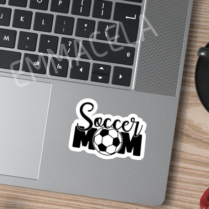 (3PCS) Soccer Mom Sticker - Waterproof Vinyl Decal for Books, Laptops, Tumblers, Water Bottles, Scrapbooks - Sport Stickers Gift for Mom, Mama - 3 x 2.3 Inch.