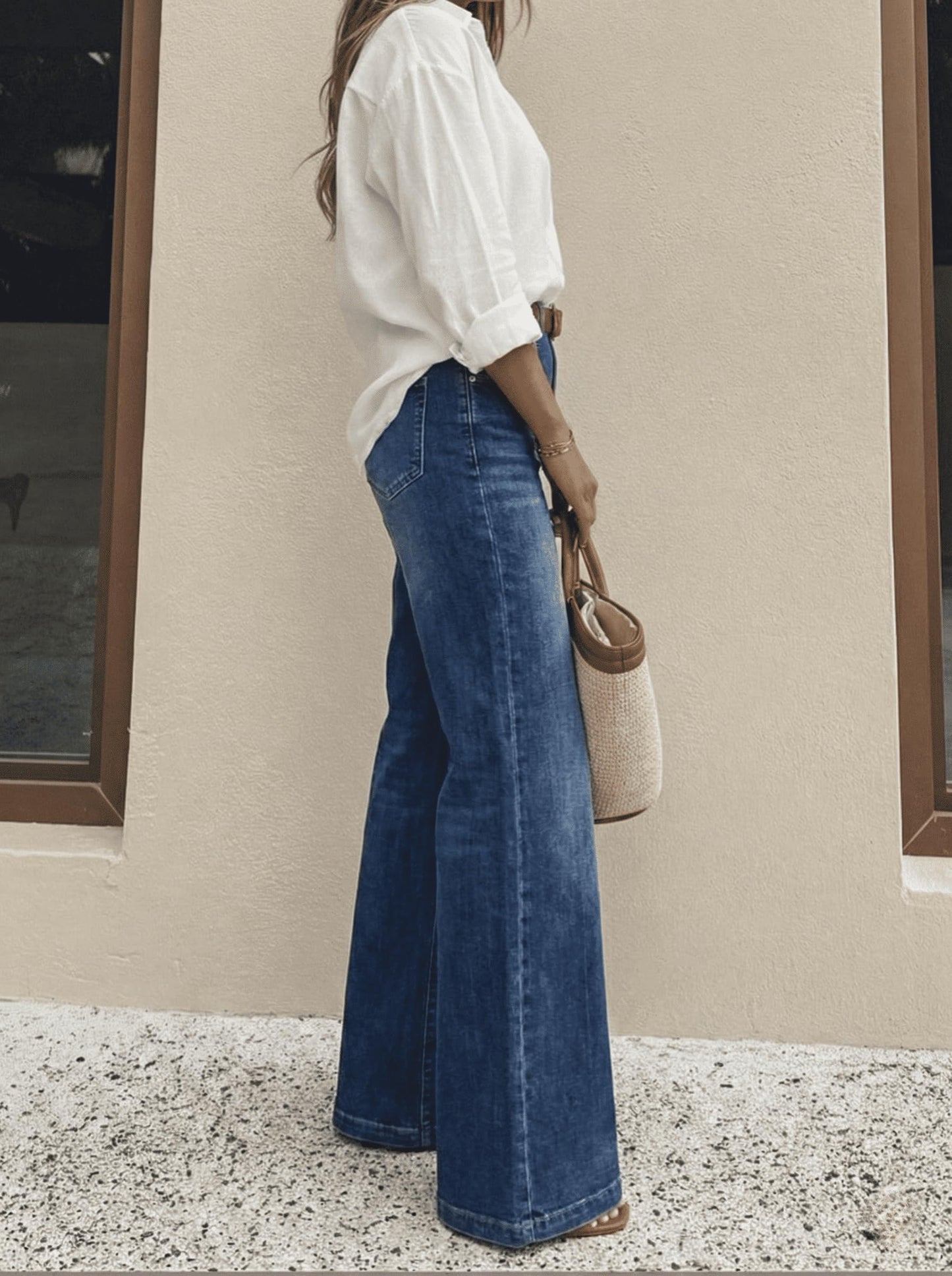 Women's High Waisted Wide Leg Jeans