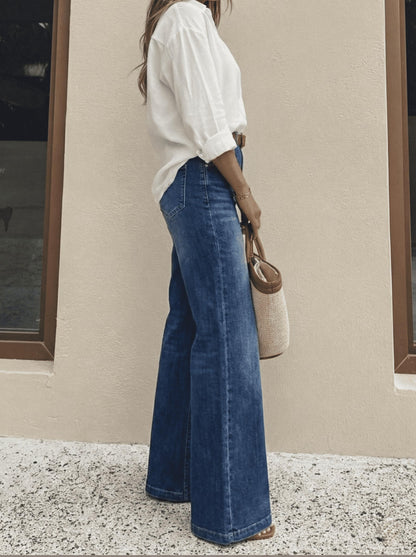 Women's High Waisted Wide Leg Jeans
