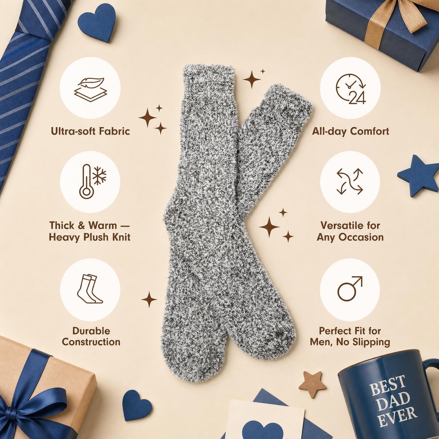Unboxme Gifts Warm & Cozy Ultra-Luxe Cloud Sock