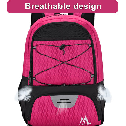 Hsmihair Soccer Bag,Youth Soccer Backpack with Ball and Cleat Compartment