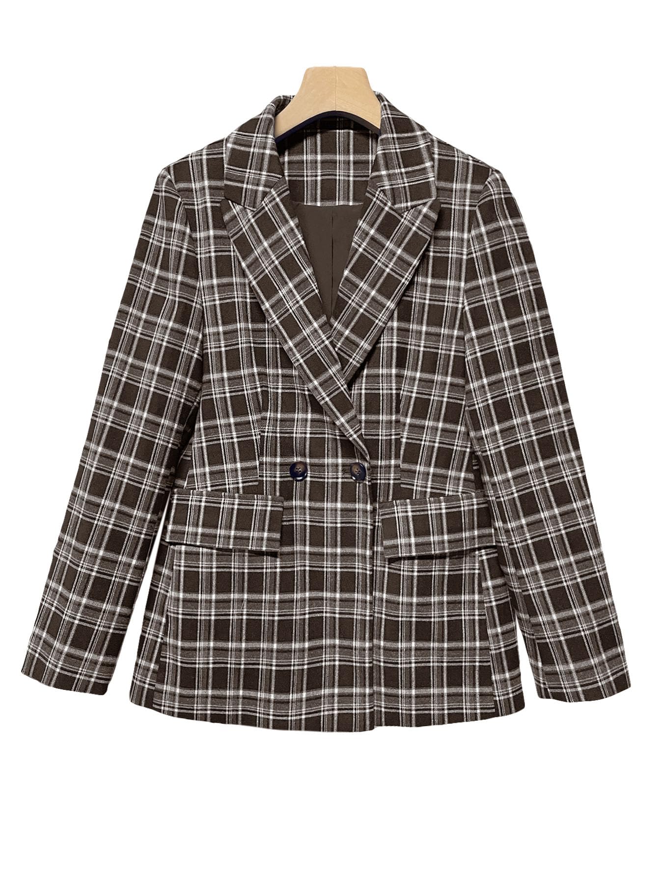 2026 Women's Fall Plaid Blazer Jacket