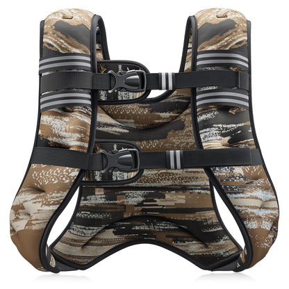 ZELUS Weighted Vest, 6lb/8lb/12lb/16lb/20lb/25lb/30lb Weight Vest with Reflective Stripe for Workout, Strength Training, Running, Fitness, Muscle Building, Weight Loss, Weightlifting