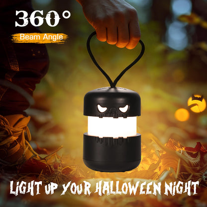 EverBrite 6-Pack Halloween Pumpkin Lantern, Collapsible Jack O Lantern Pumpkins with Lanyard, Halloween Party Favors, Light up Pumpkin Outdoor for Halloween Party Decoration, Battery Included