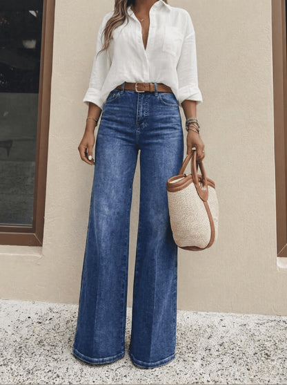 Women's High Waisted Wide Leg Jeans