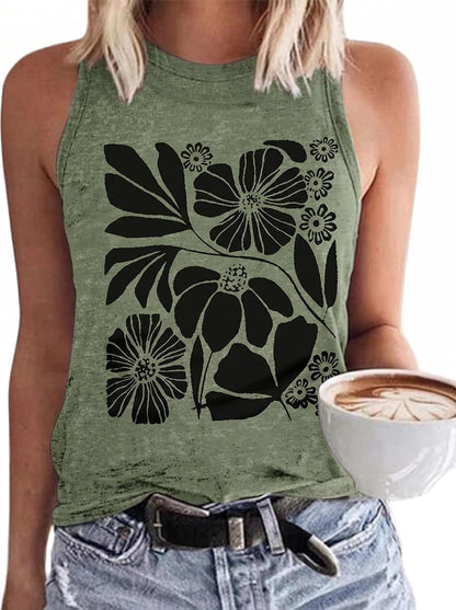MHTOR Baseball O-Neck Tank Women Print Baseball Tanks Cute Workout Graphic Casual Summer Sleeveless Vest Top