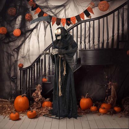 AW 9Ft Animatronics Flying Witch Hovering Broom Animated AC 100V-240V Halloween Outdoor Decoration Motion Activated 2026