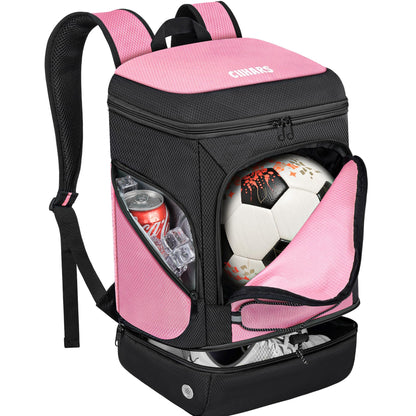 Soccer Backpack,Soccer Bag with Ball Holder and Shoe Compartment