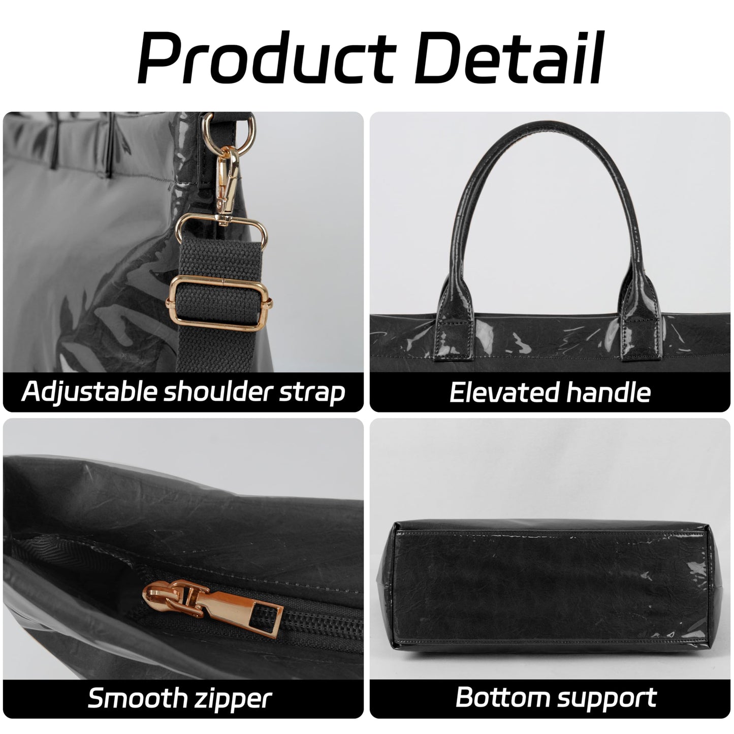 GISMTR Large PVC Tote Bag
