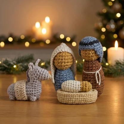 OASSIE Christmas Tree Crochet - Xmas Stocking Stuffers Gifts for Women Men | Christmas Tree Decorations, Christmas Crochet Gifts for Friends/Family/Coworkers, Emotional Support Message, Handmade