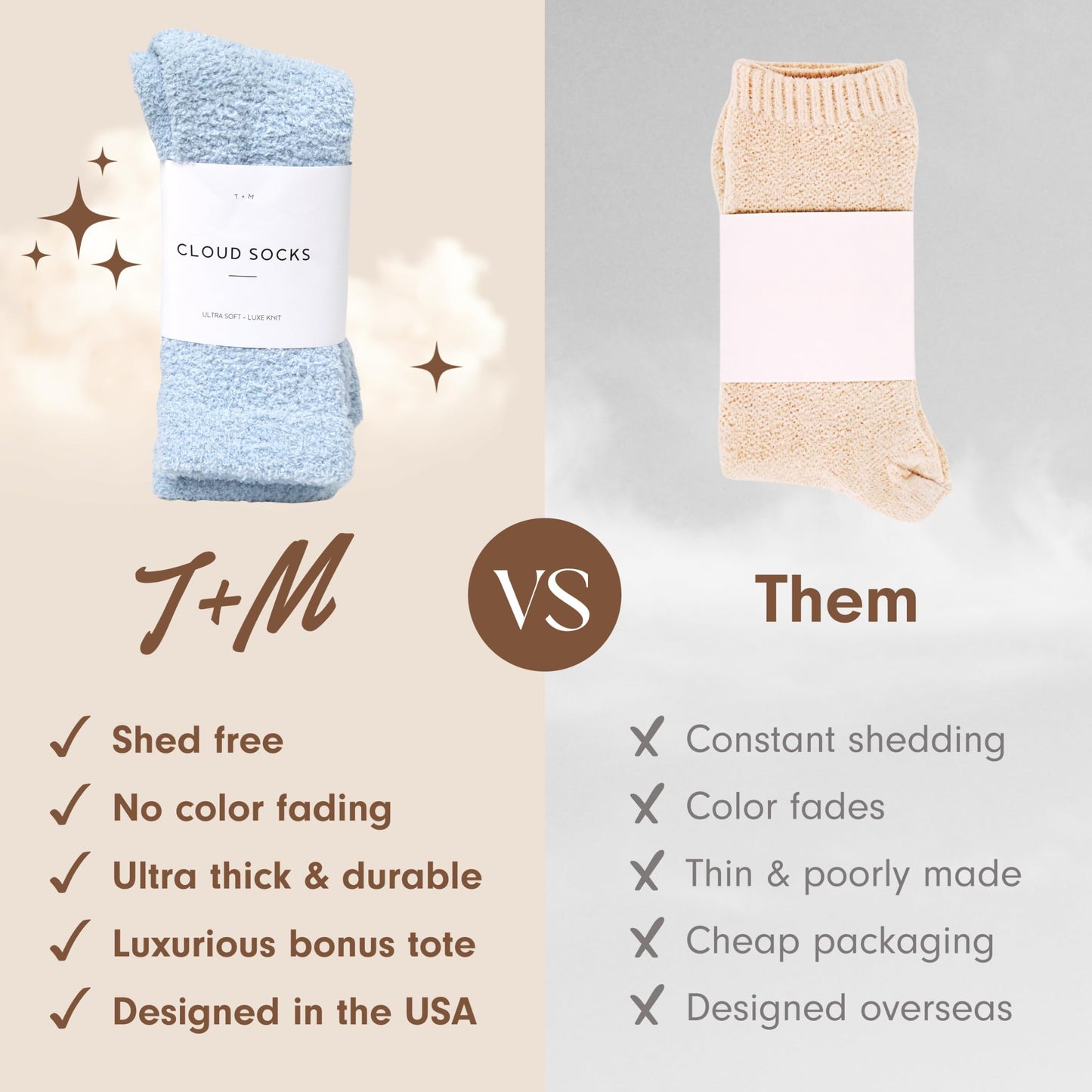 Unboxme Gifts Warm & Cozy Ultra-Luxe Cloud Sock
