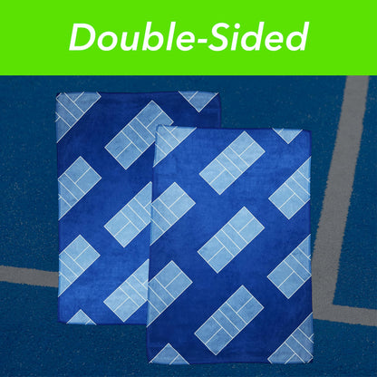 Pickleball Towel – Microfiber Sports Towel with Pickleball Pattern – Quick-Dry Sweat Towel for Pickleball Players, Accessories & Gifts (Teal Pickleball Paddles)