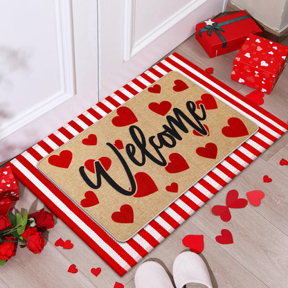 Tinideya 2 Pcs Halloween Door Mats Outdoor Layered Ghost Front Door Mat