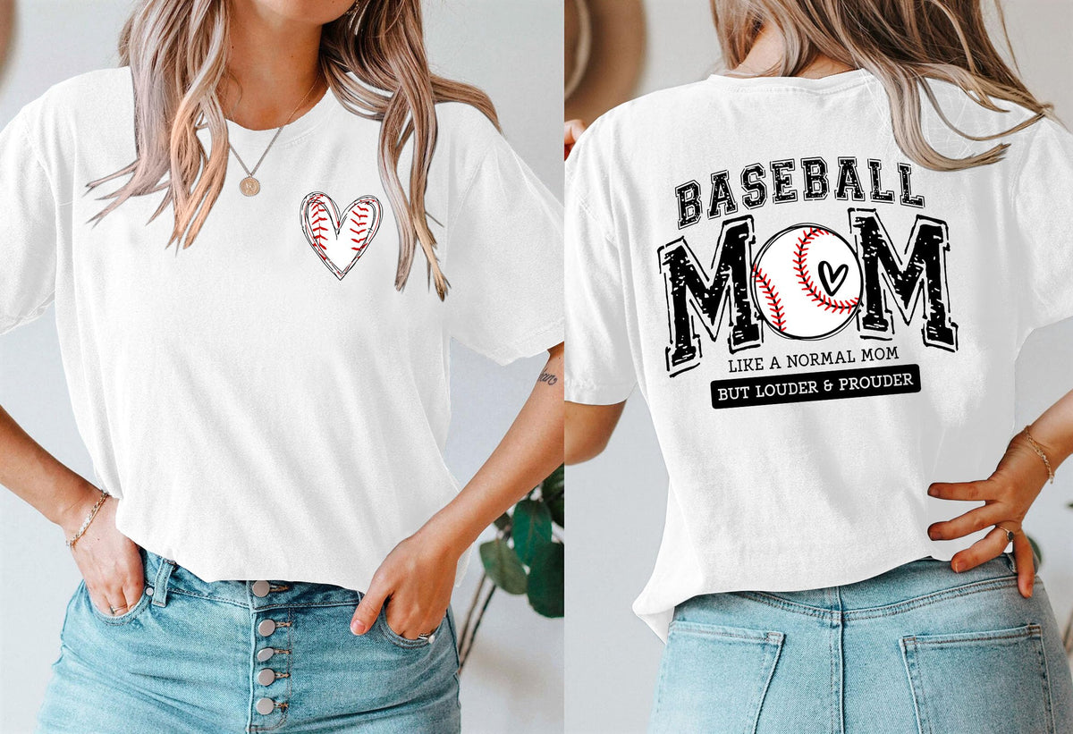 Baseball Mom Shirt for Women: Funny Baseball Tee Shirt Baseball Mama Short Sleeve Casual Tee Tops
