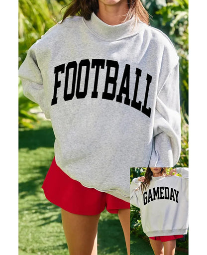 SELINK Womens Double Printed Reversible Mock Neck Sweatshirts Pullover Tops