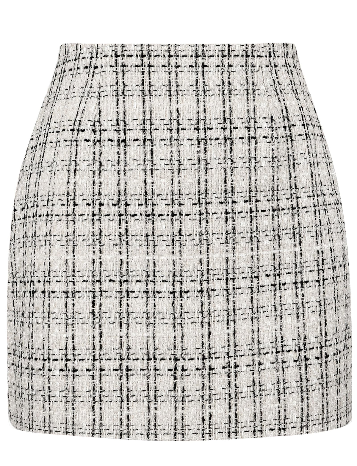 AURUZA Women's Plaid Pencil Mini Skirt