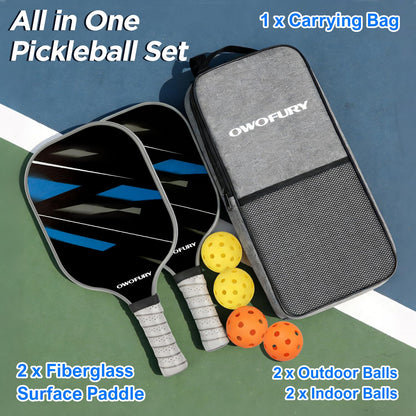 Pickleball Paddles Set of 2 Lightweight Honeycomb Core Pink