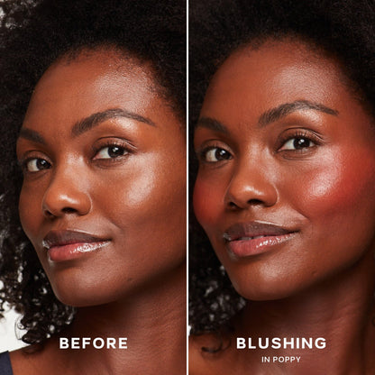 Saie Dew Liquid Blush for Cheeks - Hydrating Cream Blush Stick with a Blendable + Buildable Formula - Skincare Infused Dewy Cheek Tint for a Natural Flush - Glowy Makeup Essential - Baby (.40 oz)