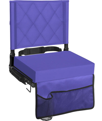 Sheenive Stadium Seats with Back Support, Padded Bleacher Seat Cushion