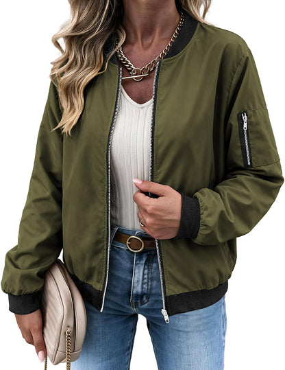 Zeagoo Women Bomber Jacket