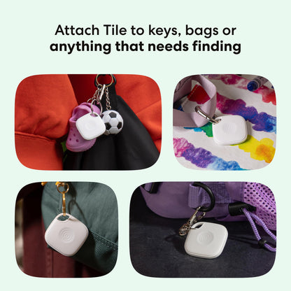 Life360 Tile - Bluetooth Tracker, Keys Finder and Item Locator for Keys, Bags and More. Phone Finder. Both iOS and Android Compatible. 1-Pack (Green Surf)