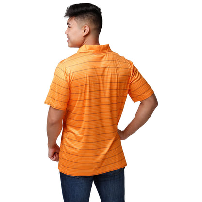 FOCO NCAA Mens NCAA College Team Logo Striped Polyester Polo Short Sleeve Shirt
