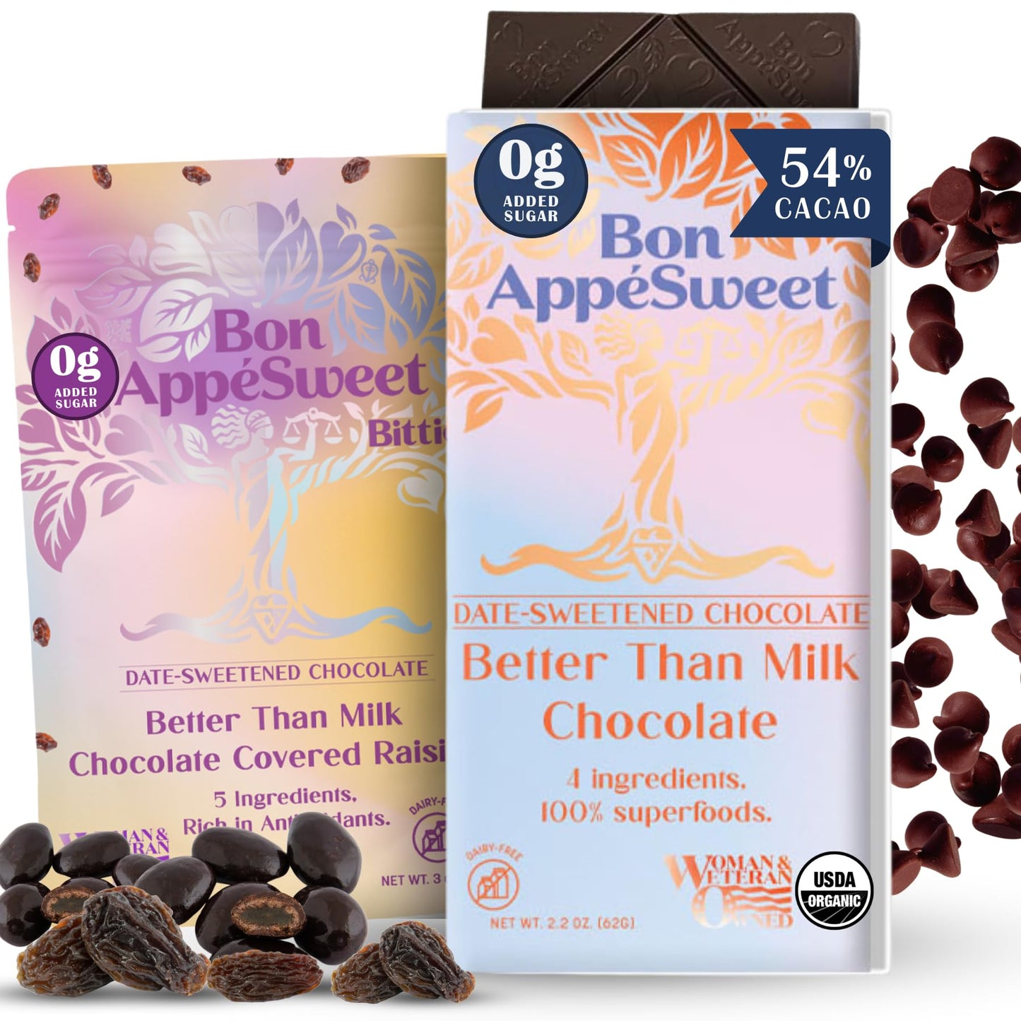 Bon Appesweet Date Sweetened Chocolate Variety