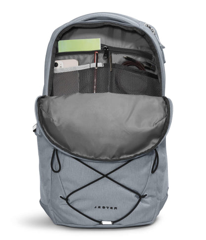 The North Face Jester Everyday Laptop Backpack - Commuter Daypack, Water Repellent, Laptop Sleeve, Lunar Blue/Fizz Lime, One Size