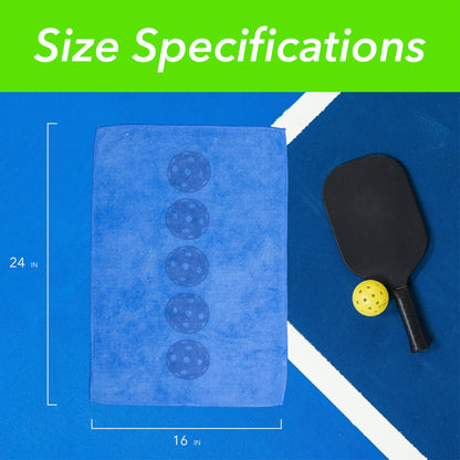 Pickleball Towel – Microfiber Sports Towel with Pickleball Pattern – Quick-Dry Sweat Towel for Pickleball Players, Accessories & Gifts (Teal Pickleball Paddles)