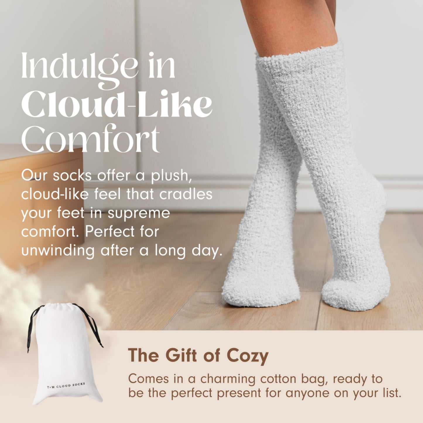Unboxme Gifts Warm & Cozy Ultra-Luxe Cloud Sock