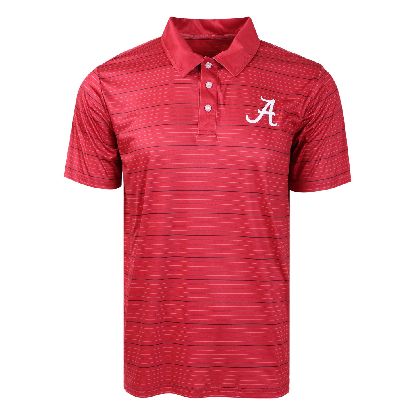 FOCO NCAA Mens NCAA College Team Logo Striped Polyester Polo Short Sleeve Shirt