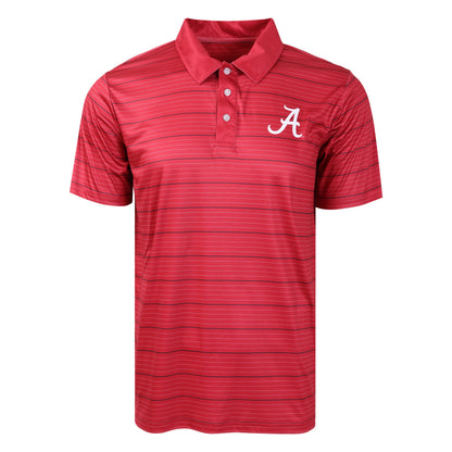 FOCO NCAA Mens NCAA College Team Logo Striped Polyester Polo Short Sleeve Shirt