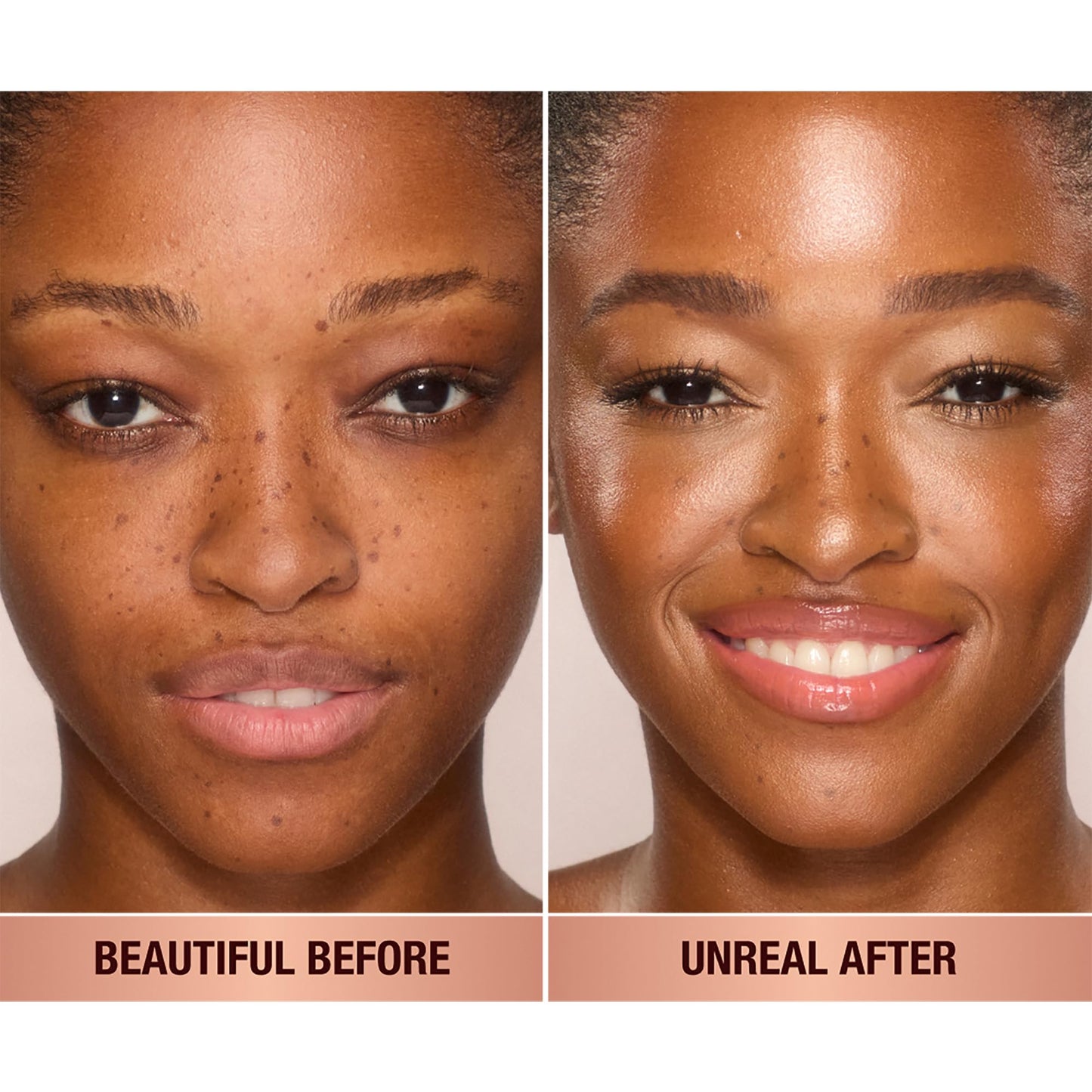 Charlotte Tilbury Unreal Skin Tint & Sheer Glow Hydrating Foundation Stick - Cream Foundation Makeup with Sheer-to-Light Coverage & a Buildable Formula - Blurring, Smoothing & Nourishing