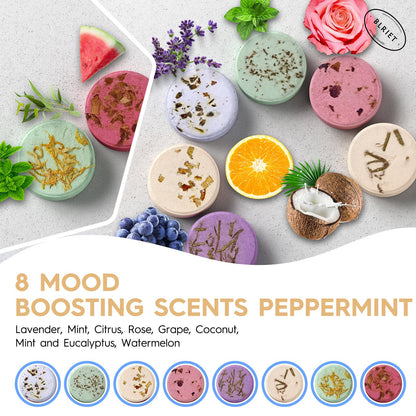 Blriet Shower Steamers Aromatherapy Relief Gifts for Women Teen Girls 8 ct