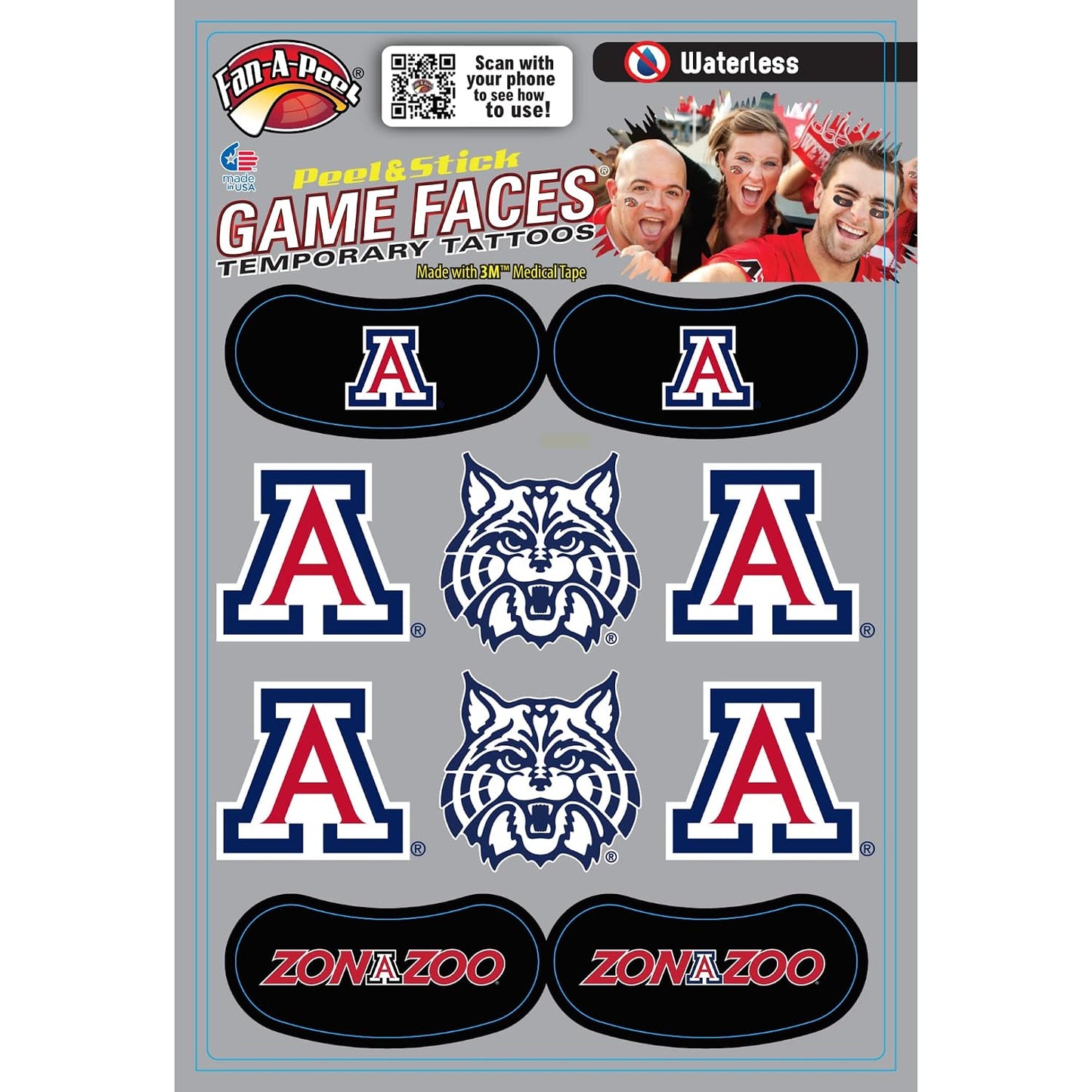 Alabama Waterless Temporary Tattoos - Hypoallergenic Peel and Stick Waterproof Temporary Tattoos - Officially Licensed