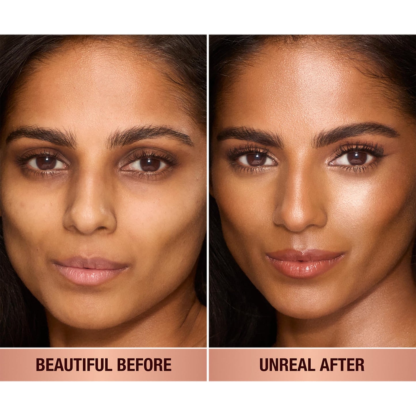 Charlotte Tilbury Unreal Skin Tint & Sheer Glow Hydrating Foundation Stick - Cream Foundation Makeup with Sheer-to-Light Coverage & a Buildable Formula - Blurring, Smoothing & Nourishing