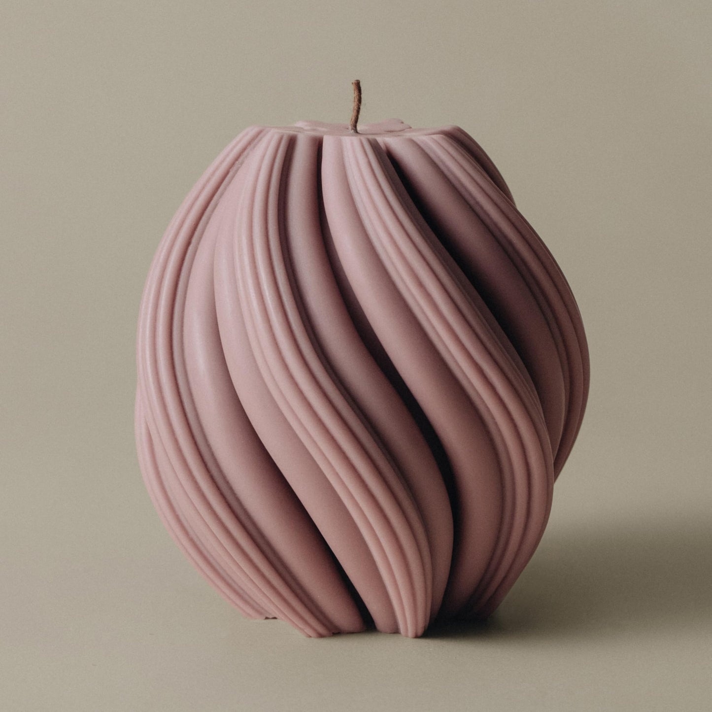 LAWA Swirl Candle - Beautiful Handmade Pillar Soy Wax Twirl Elegant Bubble Aesthetic Candle Housewarming Gift Home Room Shelf Decor Idea Spiral White Large