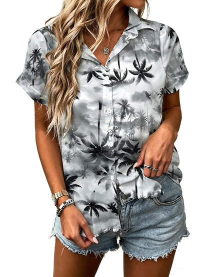 UNIQUEONE Womens Hawaiian Shirt