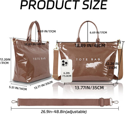 GISMTR Large PVC Tote Bag