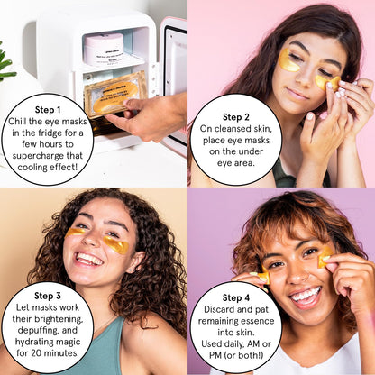 grace & stella Under Eye Patches (12 pairs) Eye Masks for Puffy Eyes and Dark Circles - Gifts for Women, Bridesmaids, Birthdays, Bachelorette Party, Self Care Gifts for Women - Vegan Cruelty-Free