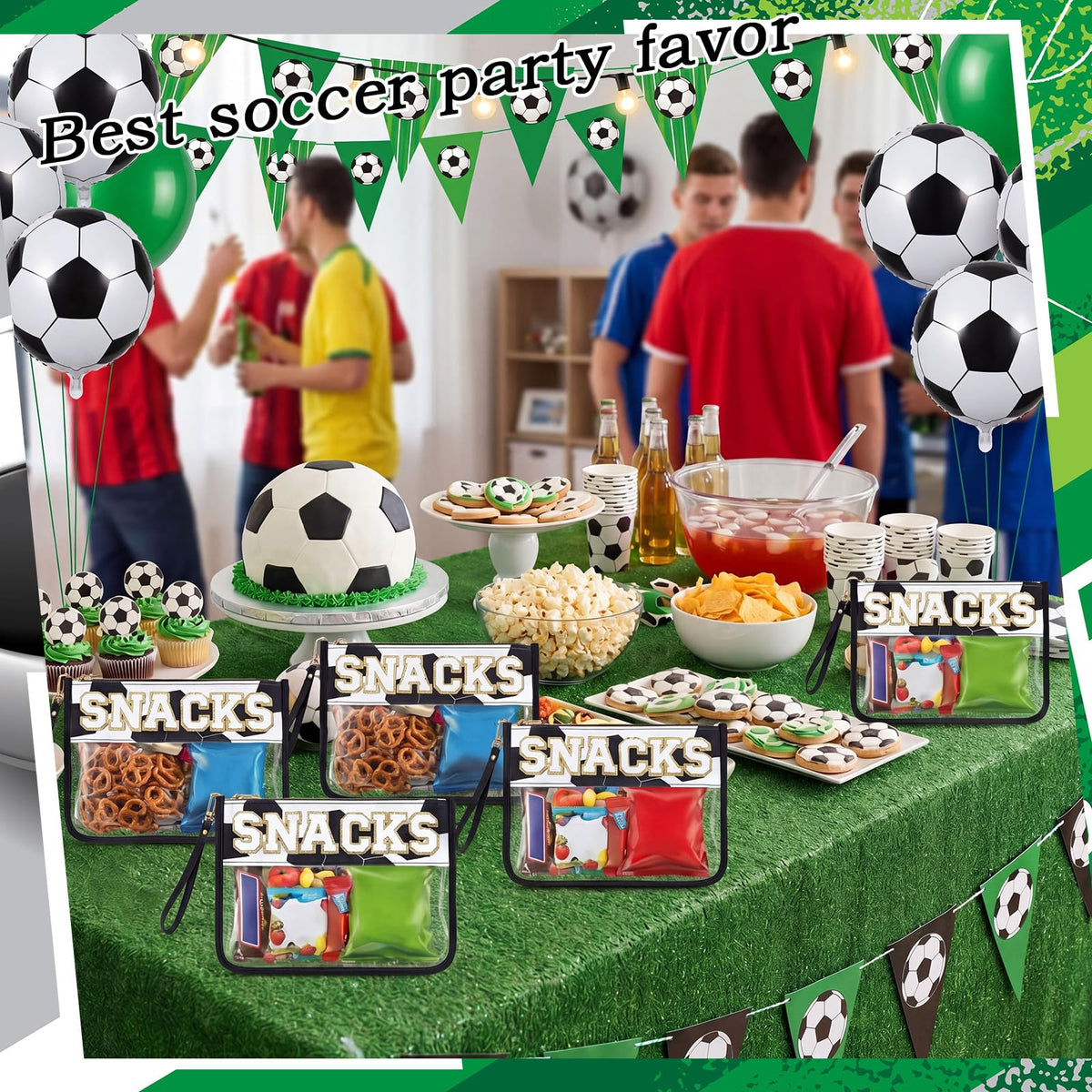 1 Pcs Soccer Snack Bag Baseball Party Favors Mom Gifts