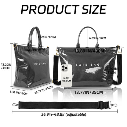 GISMTR Large PVC Tote Bag