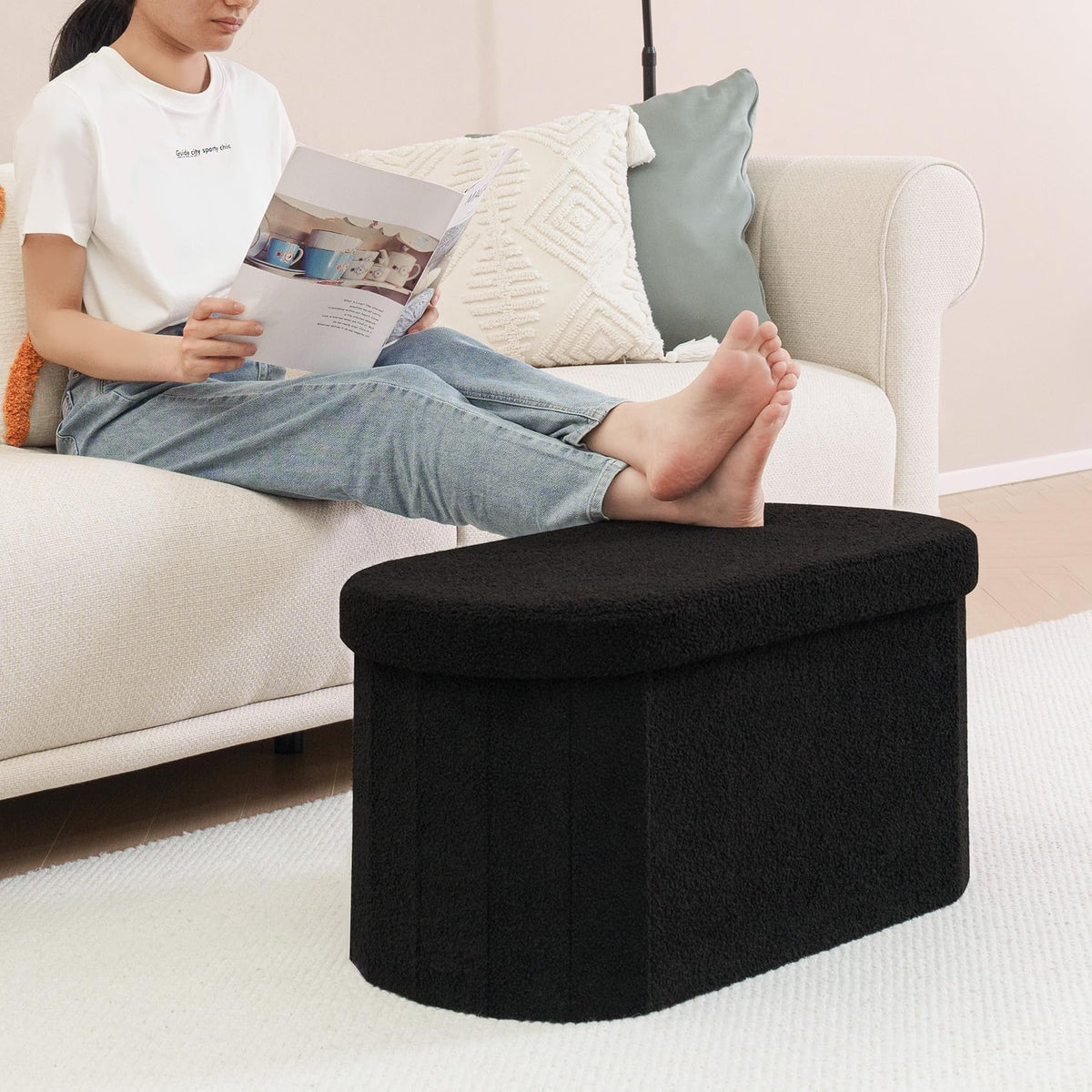 B FSOBEIIALEO Ottoman with Storage