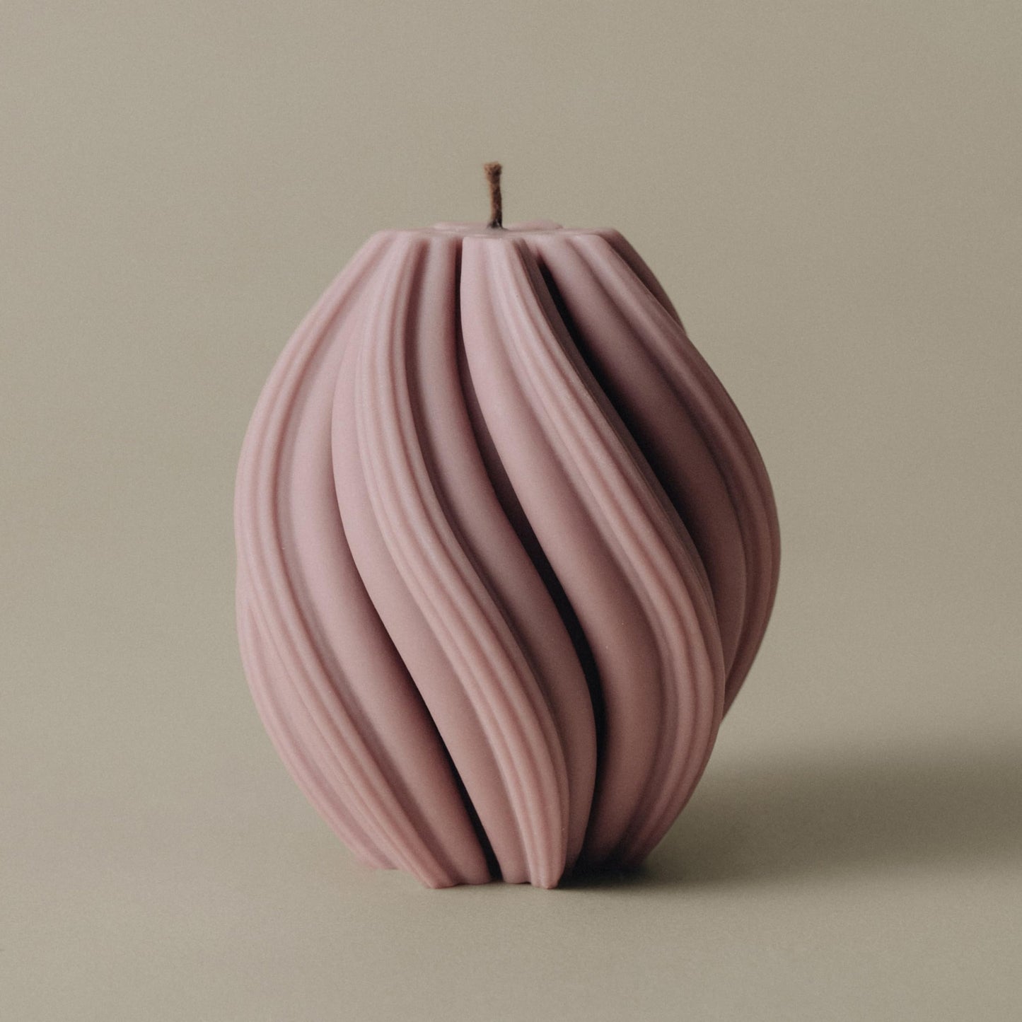 LAWA Swirl Candle - Beautiful Handmade Pillar Soy Wax Twirl Elegant Bubble Aesthetic Candle Housewarming Gift Home Room Shelf Decor Idea Spiral White Large
