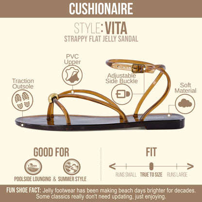 CUSHIONAIRE Vita Jelly Sandals